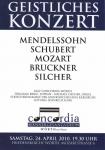 24.04.2010 MGV Concordia Wörth Geistliches Konzert. Geistliches Konzert in der Friedenskirche Wörth unter Leitung von Heinrich Funk
